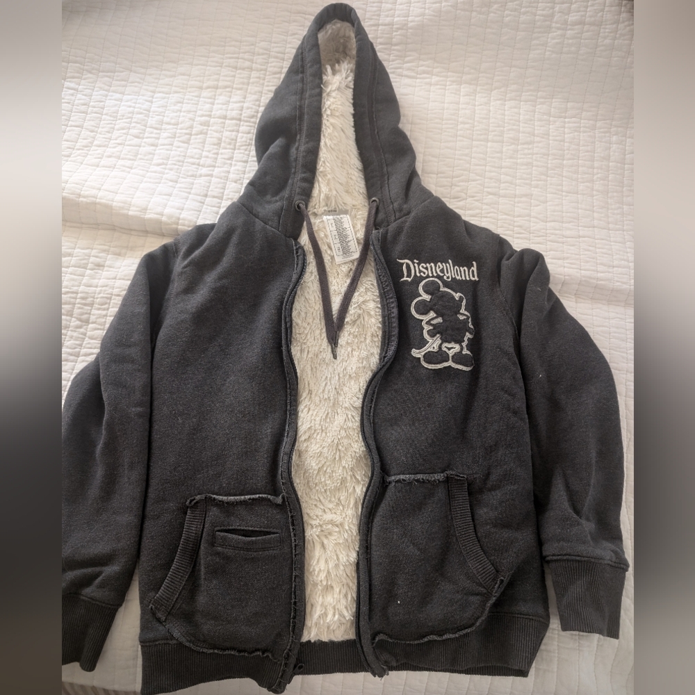 Disneyland Mickey Mouse embroidered sweatshirt.